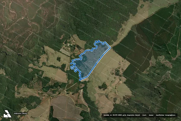 Imagem de satélite de Fazenda São Roque / Área 01 em Itapeva - SP
