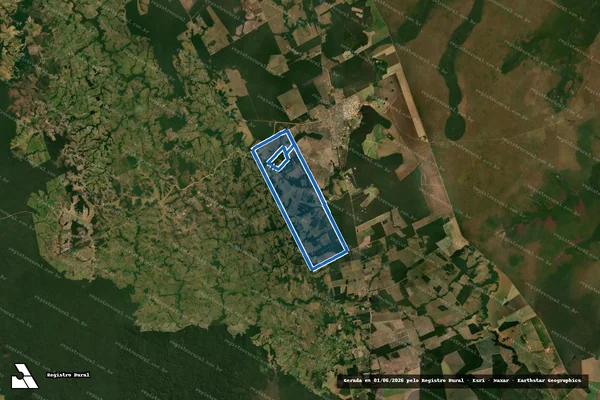 Imagem de satélite de Fazenda Vacaria III - Faz. Vacaria III em Comodoro - MT
