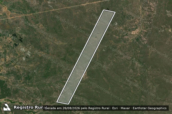 Imagem de satélite de FAZENDA MATO VERDE - Parte 4 em Chorrochó - BA