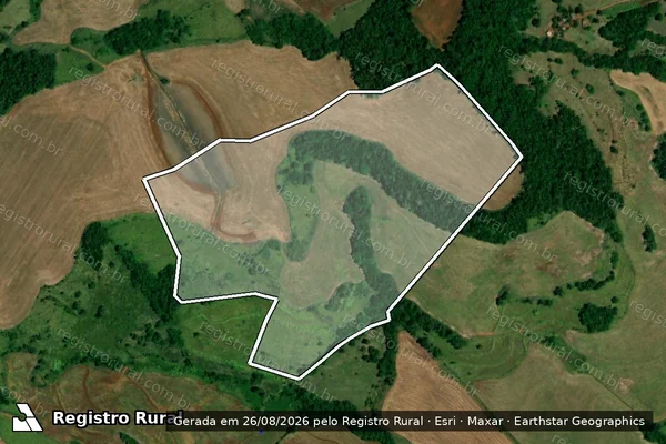 Imagem de satélite de LOTE RURAL N° 78, DA GLEBA 110-CP - Parcela 1 em Capanema - PR