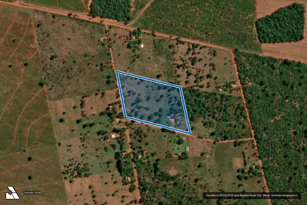 Imagem de satélite de FAZENDA NOVA ALIANÇA - LOTE 12 em Terenos - MS