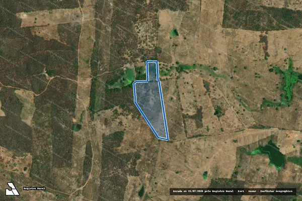Imagem de satélite de SITIO VIEIRAS ? LOTE 3489 - Parte 1 em Jaguaribe - CE