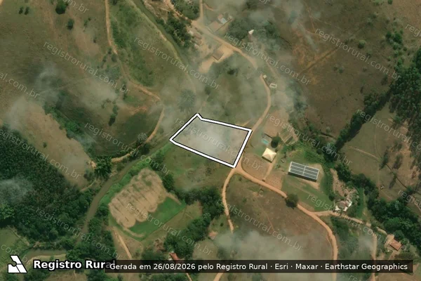 Imagem de satélite de Lontra - - em Mercês - MG