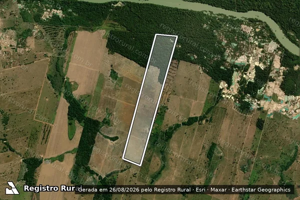 Imagem de satélite de LOTE 12 - PROJETO DE ASSENTAMENTO VALE DA ESPERANÇA / 001