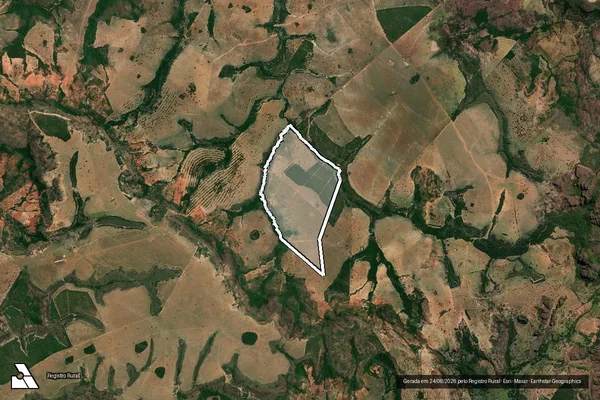 Imagem de satélite de Fazenda Inhumas - Parte 1 em Caiapônia - GO