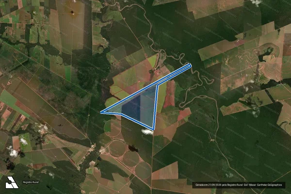 Imagem de satélite de FAZENDA MASSAPÉ - Parte 1 em São José do Rio Claro - MT