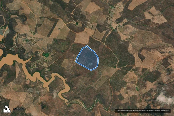 Imagem de satélite de FAZENDA CÓRREGO TIMIRIM - Lote 01 em Jenipapo de Minas - MG
