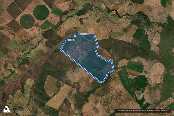 Imagem de satélite de Fazenda Mundo Novo - gleba 1 em Montes Claros - MG