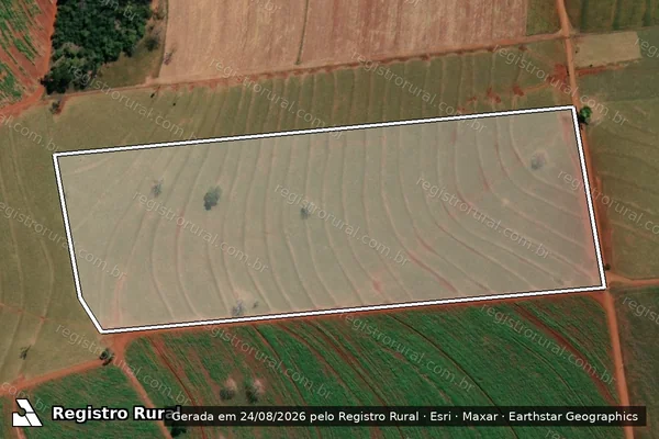 Imagem de satélite de Fazenda Compasso - Matricula 6.072 / Gleba I - Matricula 9.174 - Gleba I em Riolândia - SP
