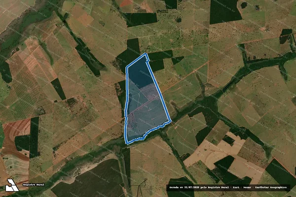 Imagem de satélite de Fazenda São Luiz - GLEBA 1 em Nova Andradina - MS