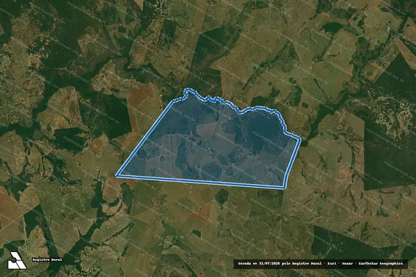 Imagem de satélite de Fazenda Louro em Bela Vista - MS