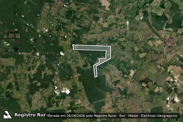 Imagem de satélite de Fazenda Nossa Senhora Aparecida - Parte 1 em Breu Branco - PA
