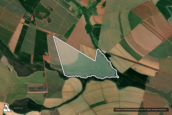 Imagem de satélite de FAZENDA CALIFORNIA  - FAZENDA CALIFORNIA em Colina - SP
