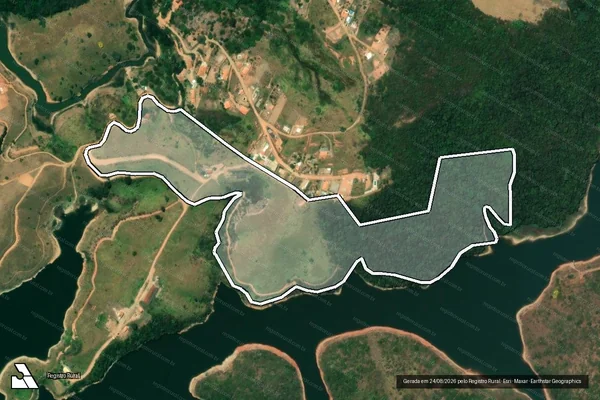 Imagem de satélite de SITIO RECANTOS DAS AGUAS - PARTE 1 em Jacareí - SP