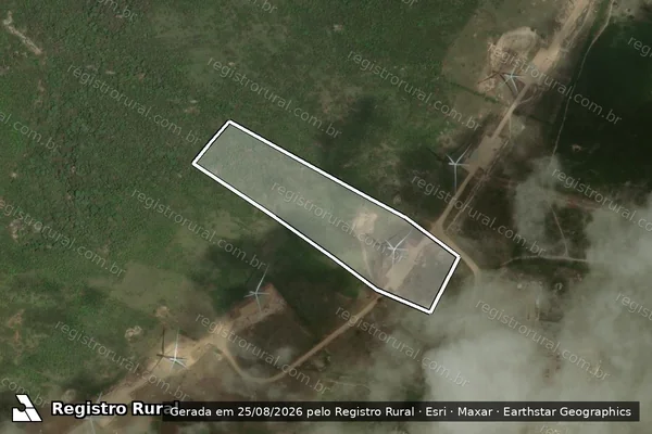 Imagem de satélite de SÍTIO NOSSA SENHORA DE FÁTIMA - GLEBA 2 em São José do Campestre - RN