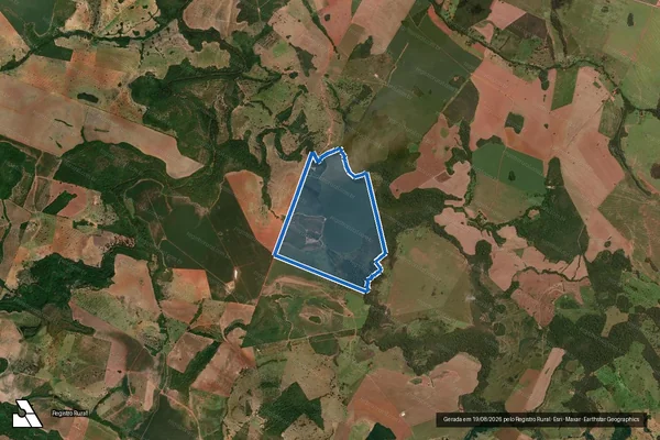 Imagem de satélite de Fazenda Pau Terra - Parte 1 em Caiapônia - GO