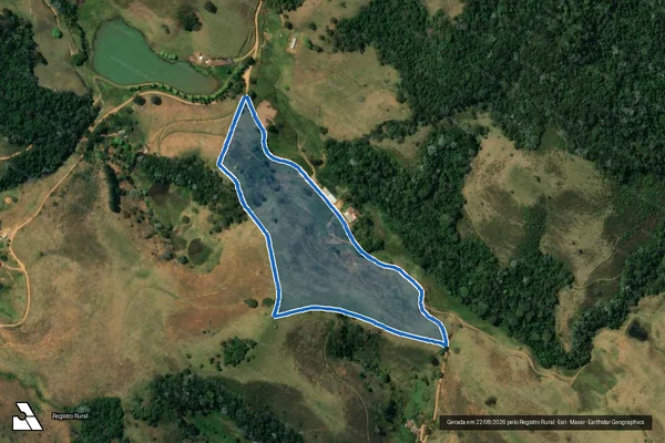 Imagem de satélite de FAZENDA POSSE - 02 em Miraí - MG