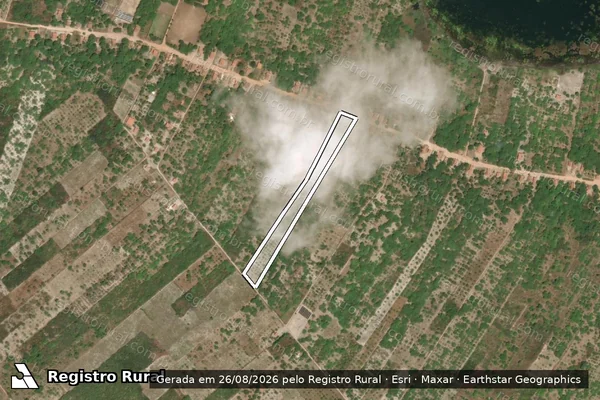 Imagem de satélite de FAZENDA BATALHA E PACHECO SANTANA - Parte 1 em Trairi - CE
