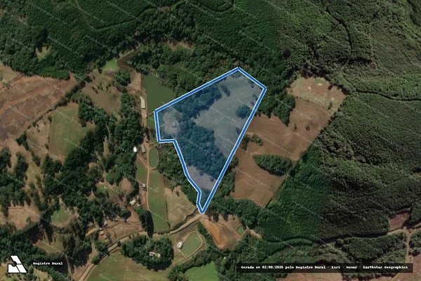 Imagem de satélite de FAZENDA BUTIAZINHO - Parte 1 em Monte Carlo - SC