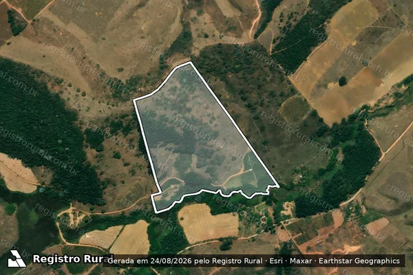 Imagem de satélite de Sitio Santa Rosa - Parcela 1 em Paula Cândido - MG