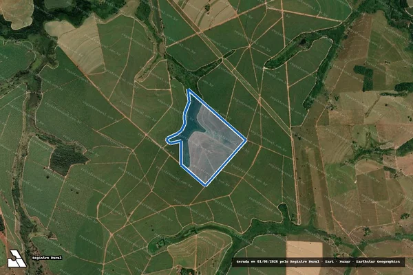 Imagem de satélite de FAZENDA NOSSA SENHORA DA GLORIA ? GLEBA 01-C - Parte 1 em Cafelândia - SP