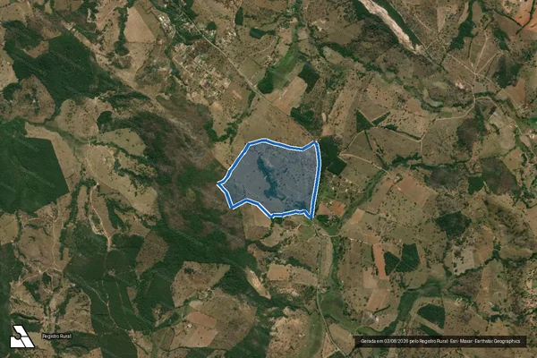 Imagem de satélite de FAZENDA MATO ESCURO - Parcela 1 em Carmo do Cajuru - MG