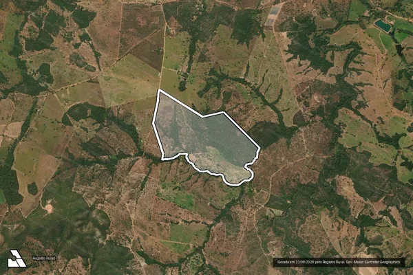 Imagem de satélite de FAZENDA SANTANA, MACHAMBOMBO OU PASSA TRES - Parcela 1 em Uruaçu - GO