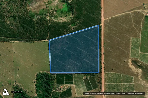 Imagem de satélite de Fazenda Bela Vista - Gleba 02 em Ecoporanga - ES