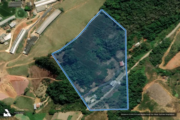 Imagem de satélite de Sítio Erdmann - ÁREA 3 em Santa Maria de Jetibá - ES