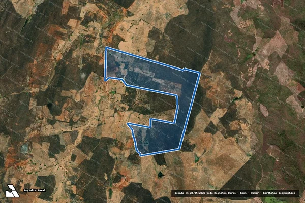 Imagem de satélite de SITIO VILAR ? LOTE 2417 - Parte 1 em Acopiara - CE