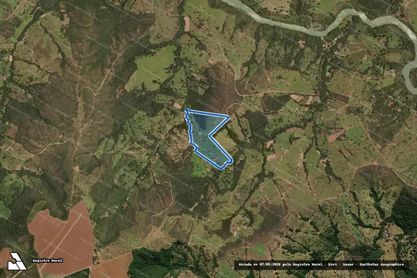 Imagem de satélite de FAZENDA JORGE - 001 em Luziânia - GO