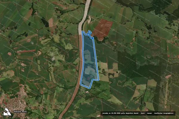 Imagem de satélite de Lotes 5, 7 e 35, 36-Remanescente, Lotes 38 e Parte dos Lotes 36, 37 e Lotes 39, 40 e 41 em Goioerê - PR