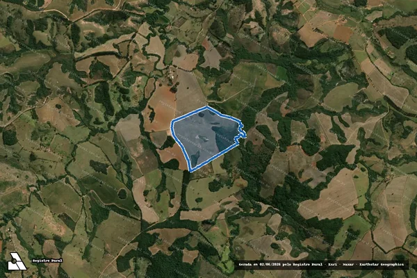 Imagem de satélite de Ouvidor - GLEBA 1 em Entre Rios de Minas - MG