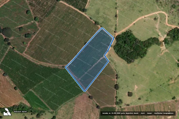 Imagem de satélite de FAZENDA AGUA MANSA - Parte 1 em Coqueiral - MG