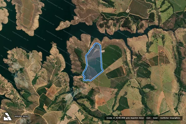 Imagem de satélite de Fazenda dos Barros - Parcela 1 em Patrocínio - MG