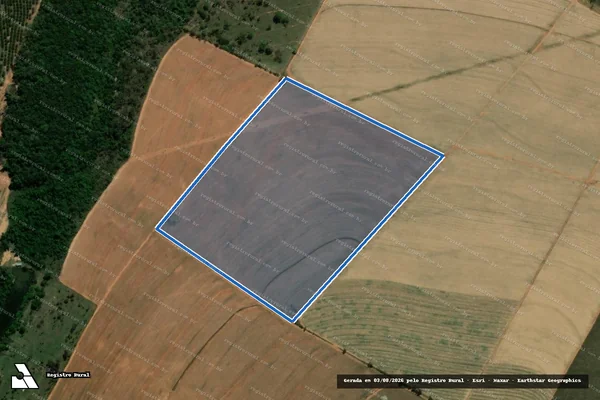 Imagem de satélite de Fazenda Panorama - MATRICULA 5297 GLEBA 2 em Bariri - SP