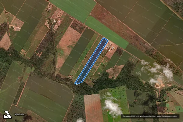 Imagem de satélite de Lote N° 19 - 1862 em São José do Rio Claro - MT