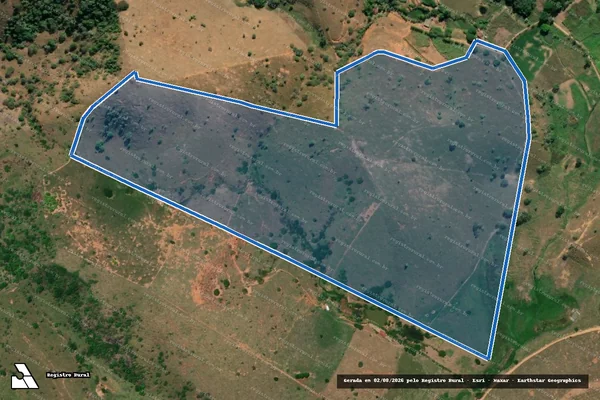Imagem de satélite de FAZENDA BOA SORTE - 001 em Sobrália - MG
