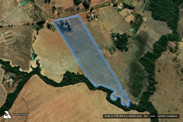 Imagem de satélite de P.A. SONHO REALIZADO ? LOTE 18 - Parte 1 em Água Fria de Goiás - GO