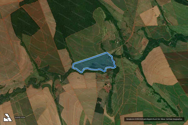 Imagem de satélite de FAZENDA SANT ANA CANDIDA - GLEBA B em Pederneiras - SP