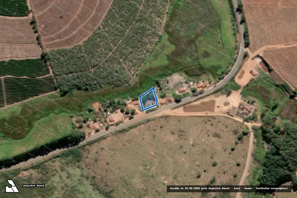 Imagem de satélite de CORREGO DO MARACUJA - Parte 1 em Capelinha - MG