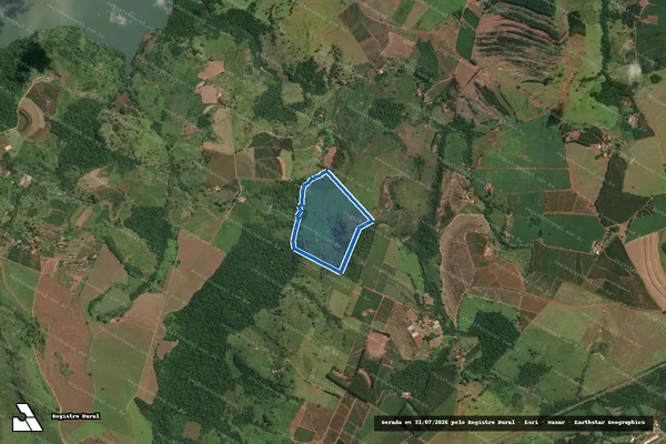 Imagem de satélite de SÍTIO PEDRA LINDA - Única em Timburi - SP