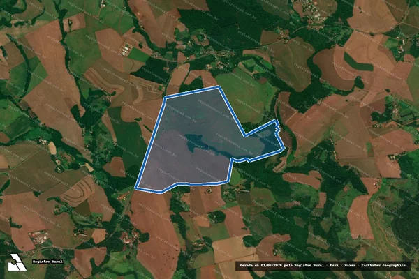 Imagem de satélite de LOTE Nº 32-B DA GLEBA Nº 21 DO IMÓVEL CATANDUVAS - Única em Espigão Alto do Iguaçu - PR