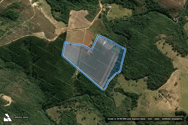 Imagem de satélite de Fazenda Serra - Parte 1 em Capitólio - MG