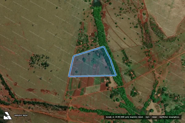 Imagem de satélite de FAZENDA ÁGUA VERMELHA - 16.641-I em Iturama - MG
