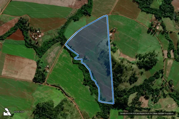 Imagem de satélite de Lote 280 ? Projeto de Assentamento Marcos Freire - Matrícula L280 em Rio Bonito do Iguaçu - PR