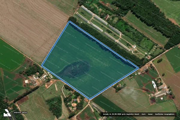 Imagem de satélite de Granja Nogueira II - Parcela 1 em Carambeí - PR