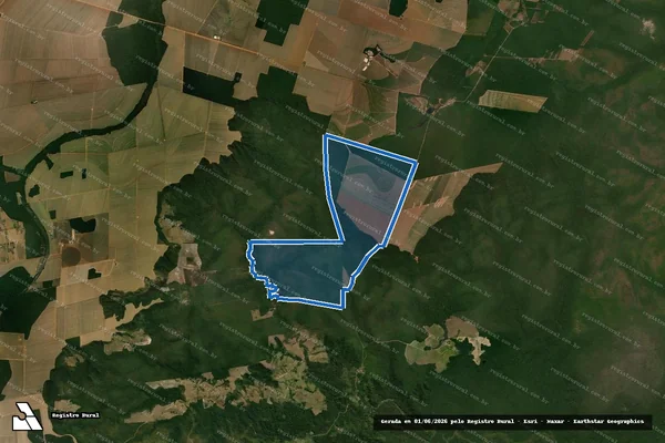 Imagem de satélite de Fazenda Ique - MATRICULA 5153-PARTE-A em Comodoro - MT