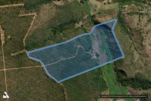 Imagem de satélite de FAZENDA BURACÃO  - Parte 1 em Rio Pardo de Minas - MG