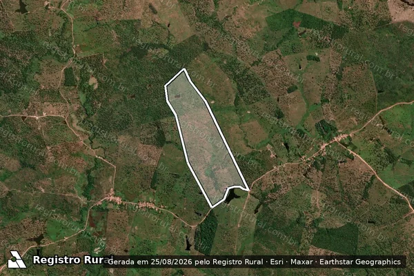 Imagem de satélite de Fazenda Santa Maria - Parte 1 em Governador Newton Bello - MA